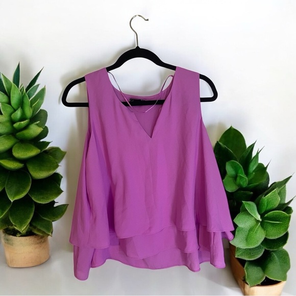 Metaphor Purple Sleeveless Women's Top - Picture 2 of 6